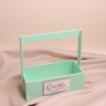 Ящик Флора H25/8.3х24,5х13см Счастье аквамарин Ящик Флора H25/8.3х24,5х13см Счастье аквамарин