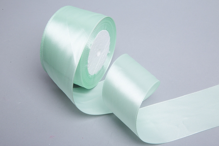 Лента атласная 50мм х 25ярд JD зеленый пастель