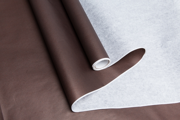 Бумага белая крафт 50г/м2, 70см x 10м, Тонировка, шоколадный