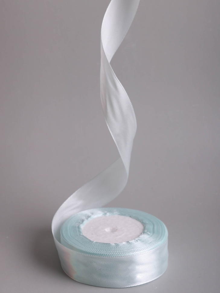 Лента атласная 25мм х 25 ярд  JD небесный