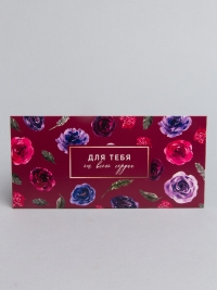 Конверт для денег 8х16,5см, 5шт, 0425