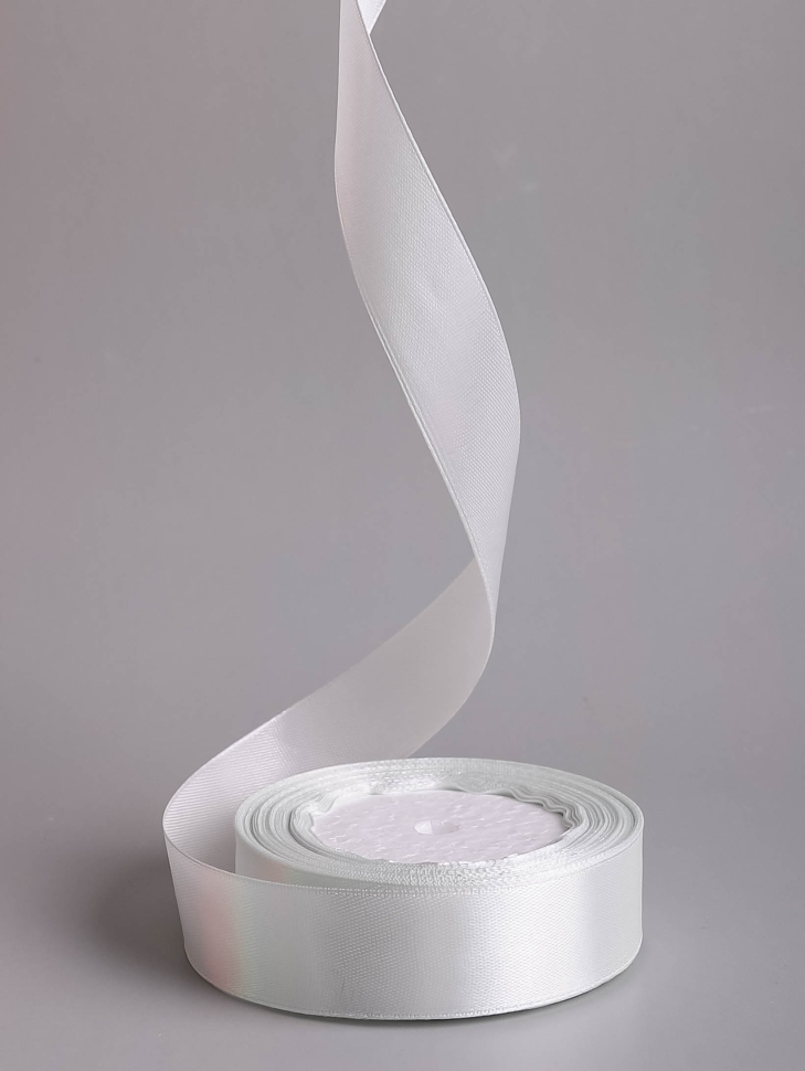 Лента атласная 25мм х 25 ярд JD жемчужный Лента атласная 25мм х 25 ярд JD жемчужный