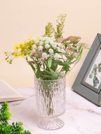 Ваза стекло h18 d11см К 369 на ножке