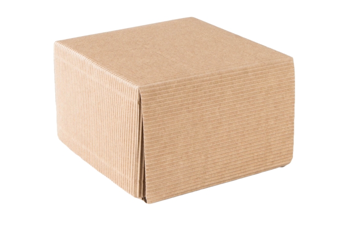 Коробка квадрат 11х11х9,5см трансформер, рифленый картон Коробка квадрат 11х11х9,5см трансформер, рифленый картон