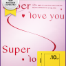 Пленка матовая 58смх58см 10 листов 65мкм РЦ Super love you розовый Пленка матовая 58смх58см 10 листов 65мкм РЦ Super love you розовый