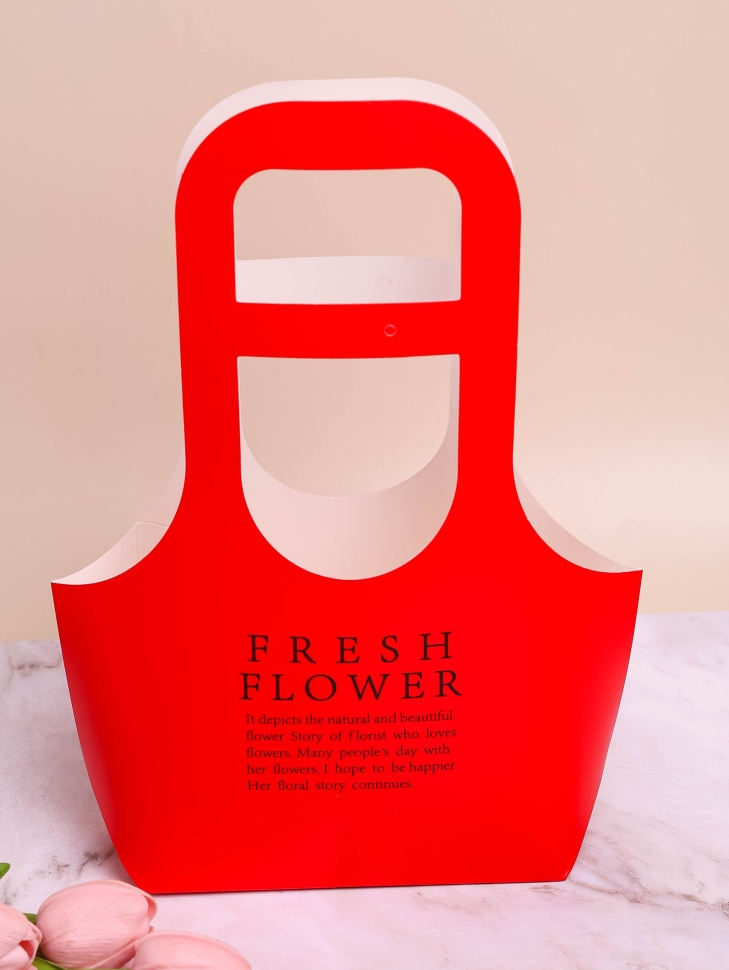 Плайм пакет для цветов 17х7,5х32,5см 58-05 Красный