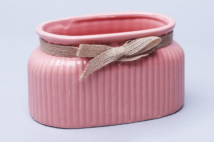 Кашпо керамика 14,5х8,5х8см ZY9827-1-2 розовый Кашпо керамика 14,5х8,5х8см ZY9827-1-2 розовый
