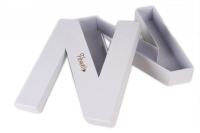 Коробка для цветов 33.2x27.6x6см Буква N белая