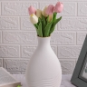 Ваза керамика 16х9,5х26,5см 4312 белый