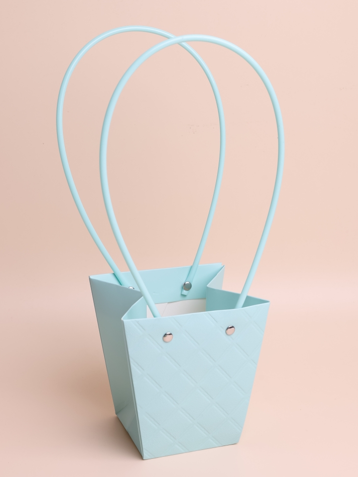 Сумочка для цветов 12х8х12,5см 3D М14 тиффани Сумочка для цветов 12х8х12,5см 3D М14 тиффани