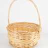 Корзина плетеная (ива) D34xH18/40см натуральный