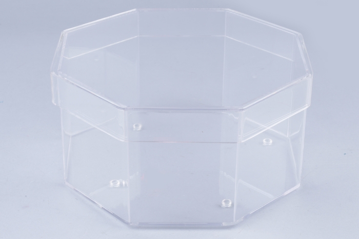 Коробка акриловая Восьмиугольная 25,5х25,5х10см прозрачная Коробка акриловая Восьмиугольная 25,5х25,5х10см прозрачная
