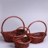 Корзина плетеная (ива) 3шт 44х34х42см