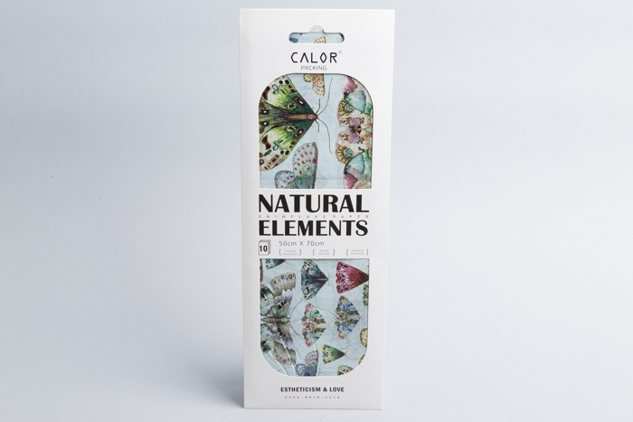 Бумага тишью  50х70см, 10 лист. бабочки 06