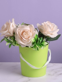 Коробка для цветов 14x15см 9160  К LH22527-1-7 лайм