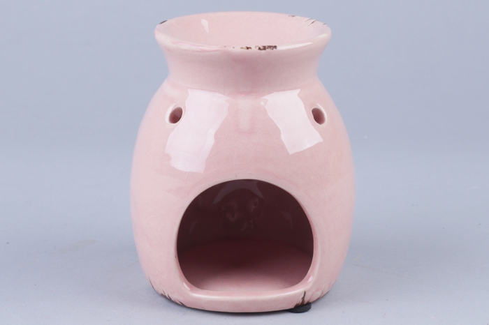 Подсвечник керамический 8,5х8,5х10,5см YQ59890 розовый Подсвечник керамический 8,5х8,5х10,5см YQ59890 розовый