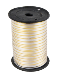 Лента золотая полоса 0,5/250 РД белая