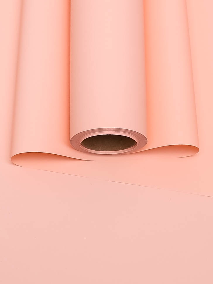 Пленка матовая 65мкм 58см х 10м Ассоль лососевый