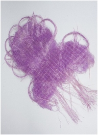 Веер каскадный сиреневый