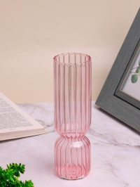 Ваза стекло Колонна h20 d6см К розовый