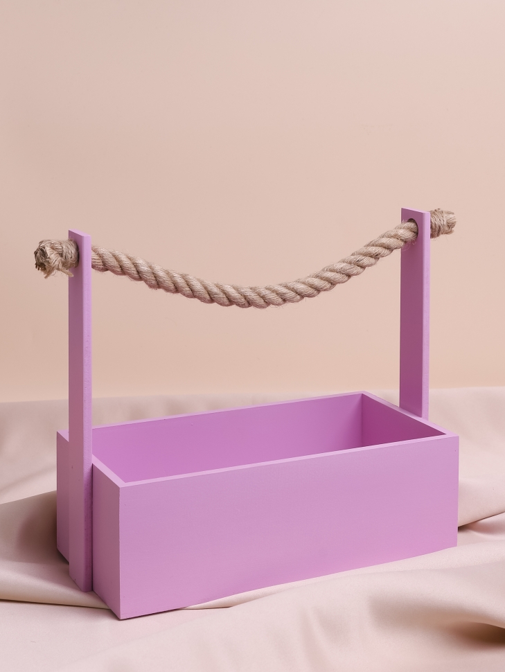 Ящик Флора H25/8,3х25х12,5см №12 сиреневый