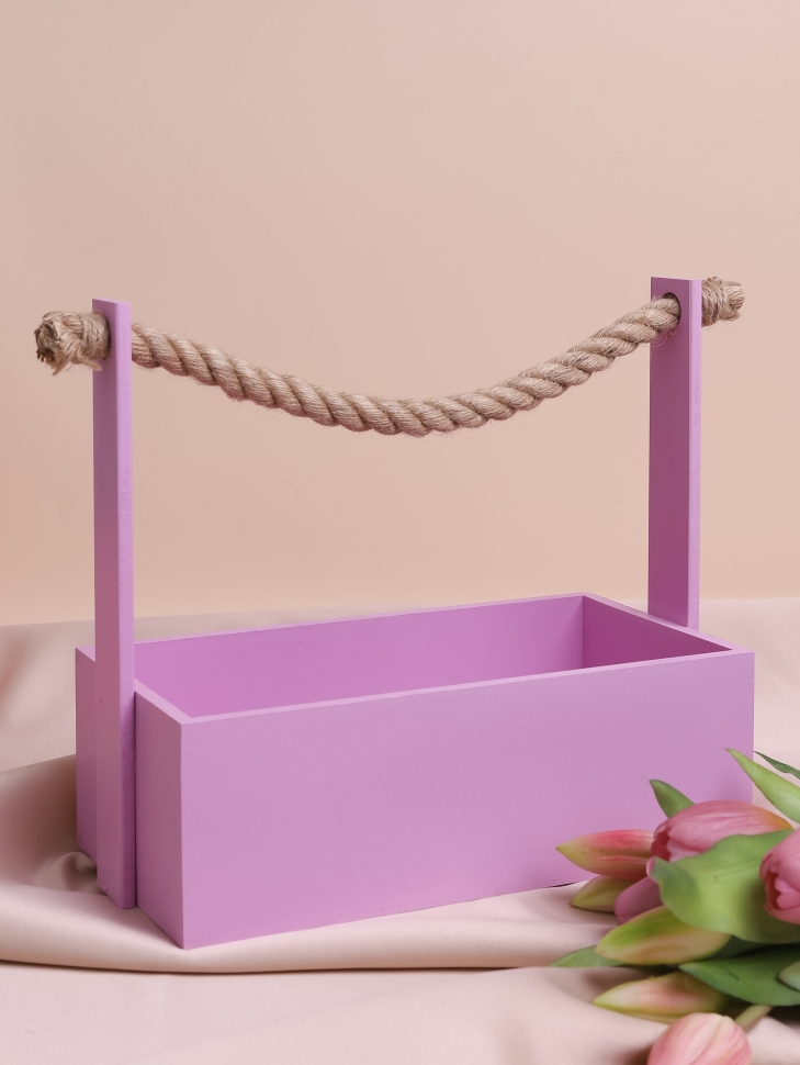 Ящик Флора H25/8,3х25х12,5см №12 сиреневый