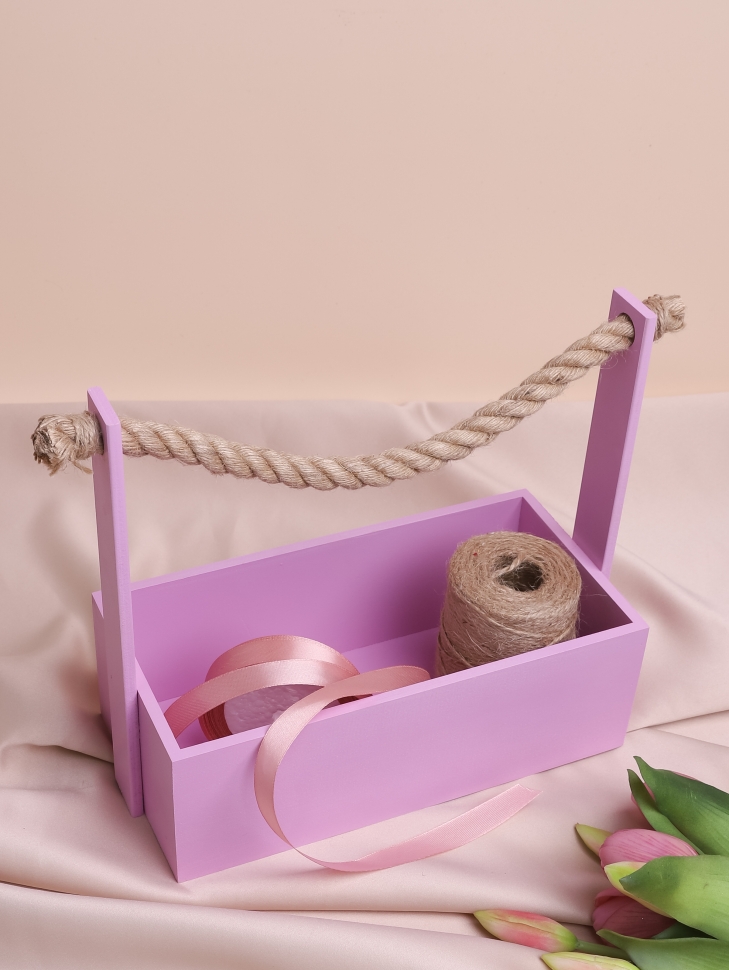 Ящик Флора H25/8,3х25х12,5см №12 сиреневый