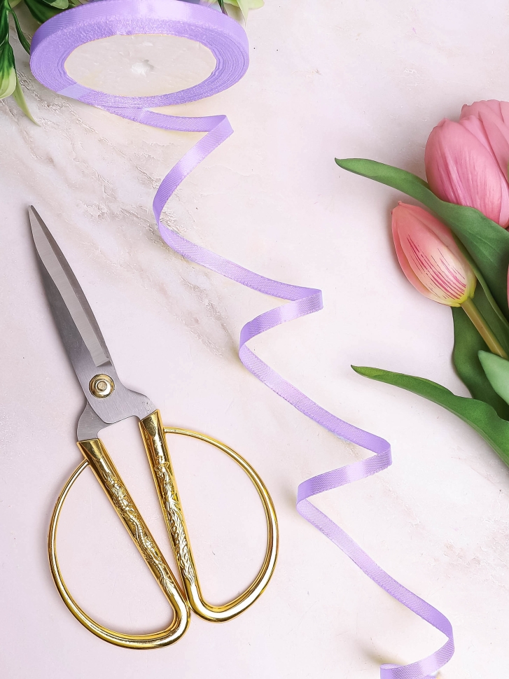 Лента атласная 10мм х 25ярд JD сиреневый Лента атласная 10мм х 25ярд JD сиреневый