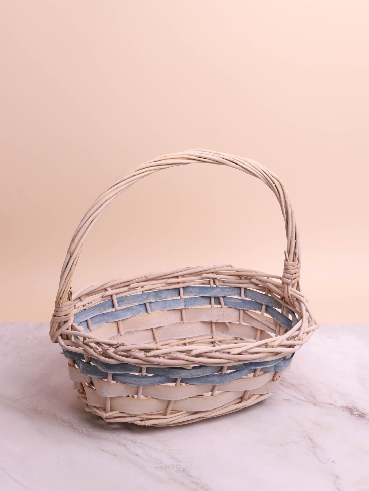 Корзина плетеная (ива) 3шт 38x30х13/36см A-5-1