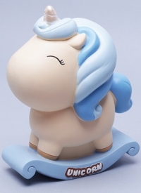 Фигурка Единорожек с красивой гривой 13х16см голубой