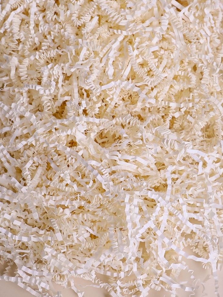 Наполнитель флористический бумажный 100г ванильный