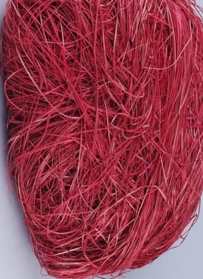 Волокно сизаля 100г красный Волокно сизаля 100г красный