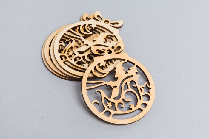 Подвеска НГ 10шт Шар Дед Мороз в санях Подвеска НГ 10шт Шар Дед Мороз в санях