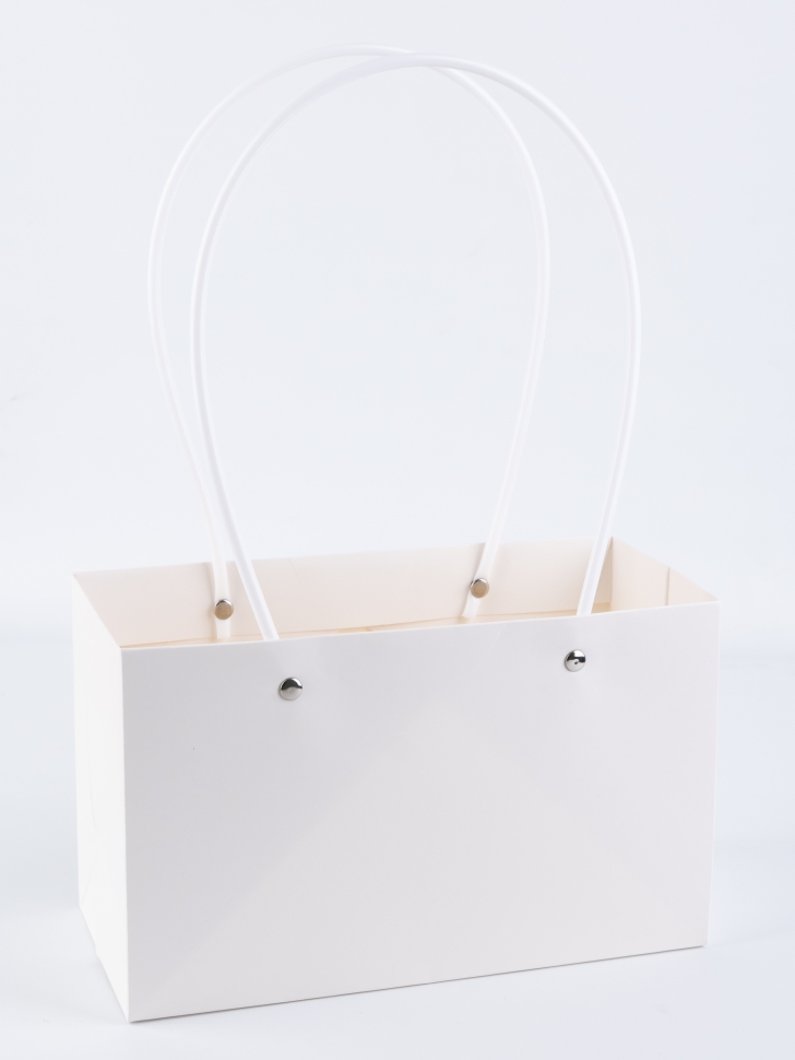 Сумочка для цветов 22х13,5х10,5см белый Сумочка для цветов 22х13,5х10,5см белый