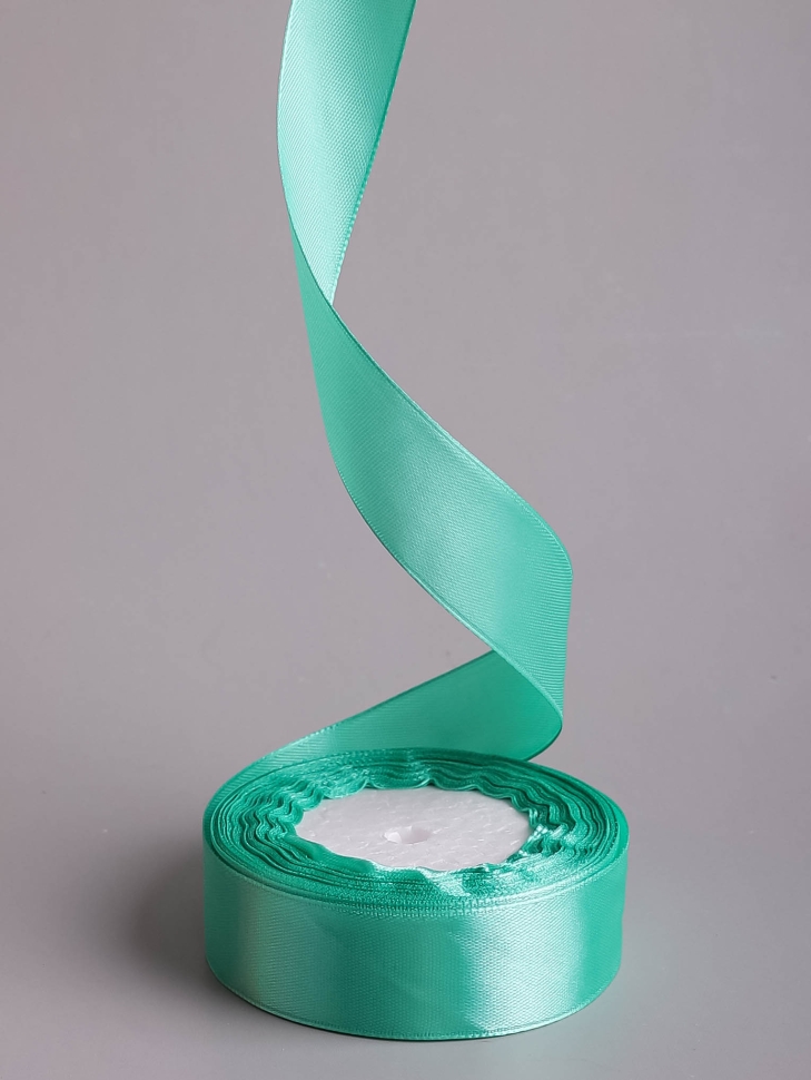 Лента атласная 25мм х 25 ярд  JD нефритовый