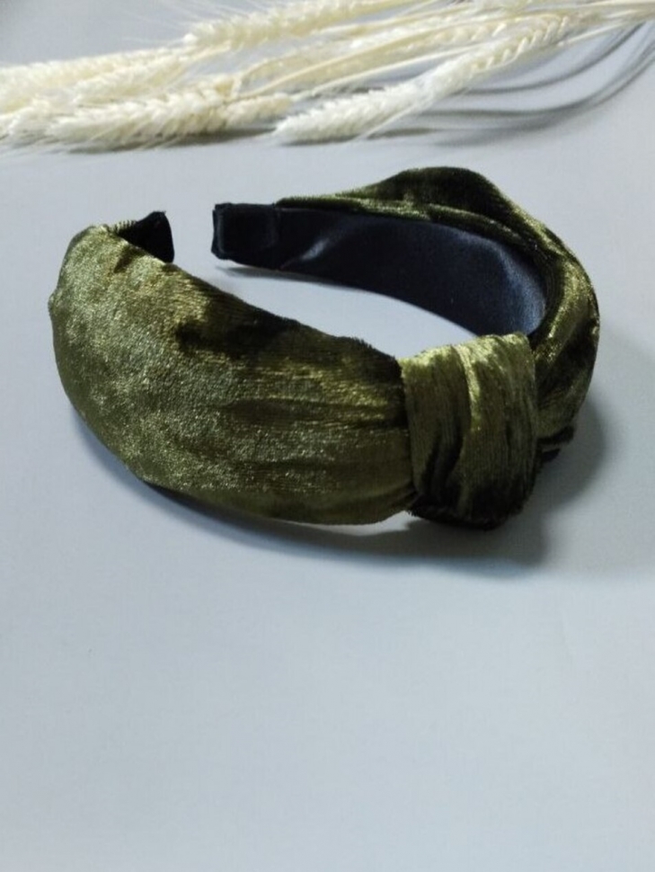 Ободок О-083 16х12х4см зеленый