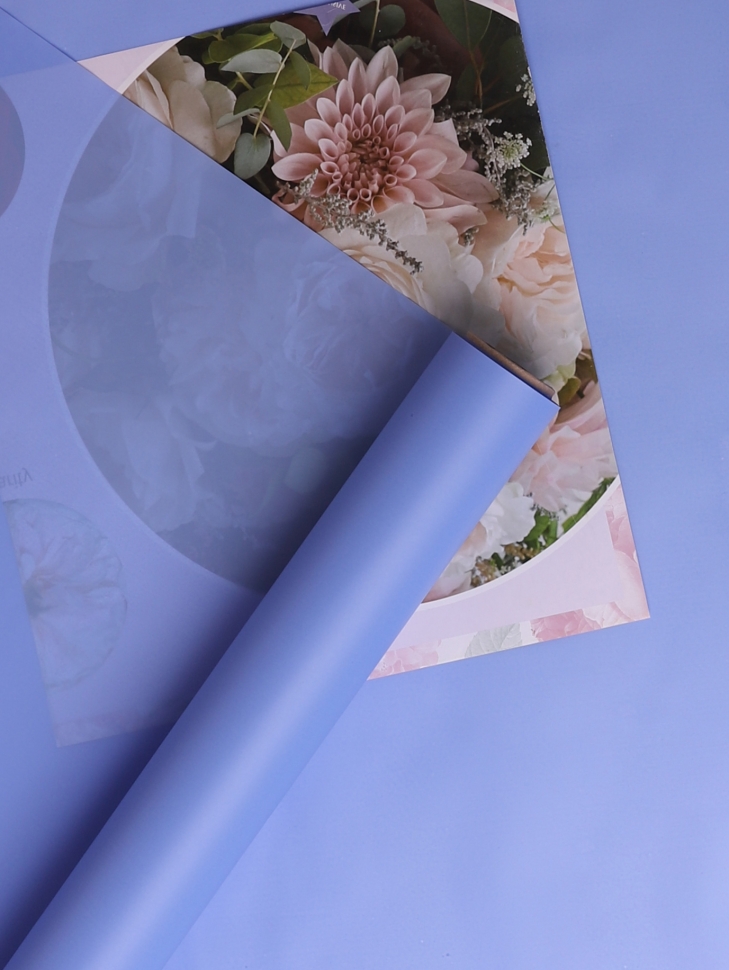 Пленка матовая 60см х 10м на втулке лаванда Пленка матовая 60см х 10м на втулке лаванда