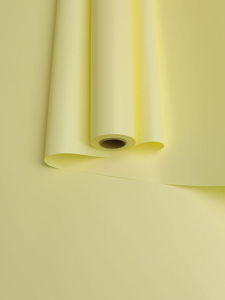 Пленка матовая 50мкм 58см х 10м Флора лимонный Пленка матовая 50мкм 58см х 10м Флора лимонный