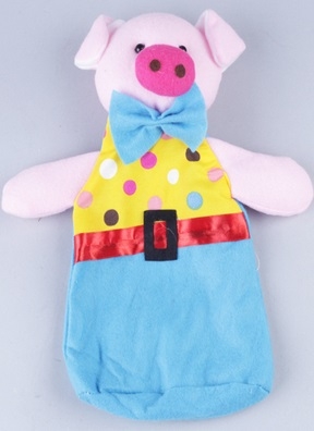 Мешочек для подарка НГ 30x15x10см 800гр "Поросенок Нуф-Нуф"