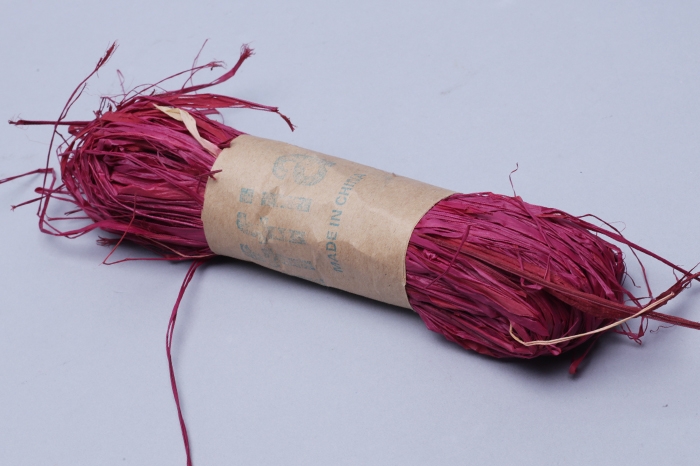 Рафия натуральная 30г винный Рафия натуральная 30г винный