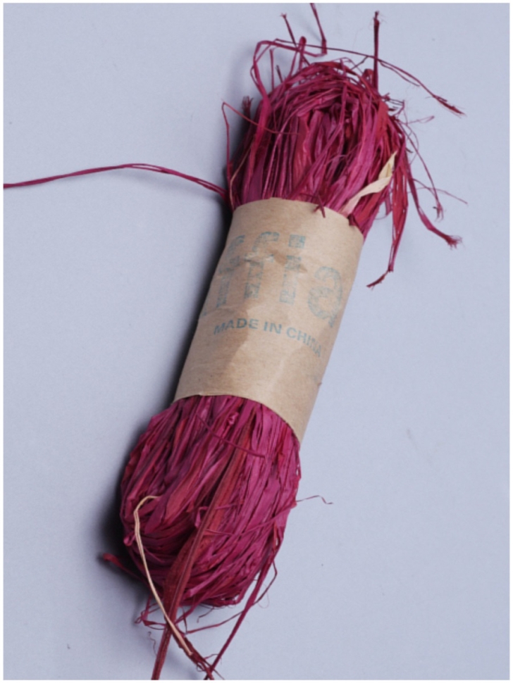 Рафия натуральная 30г винный Рафия натуральная 30г винный