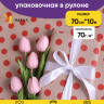 Бумага крафт 70г/м2, 70см x 10м, Горох 18 красный