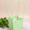 Сумочка для цветов трапеция 13х9,5х15,5см 3D фисташковый