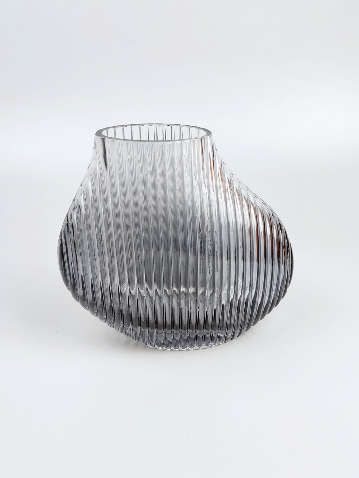 Ваза стекло Абрис h18 d20,5см К графит Ваза стекло Абрис h18 d20,5см К графит