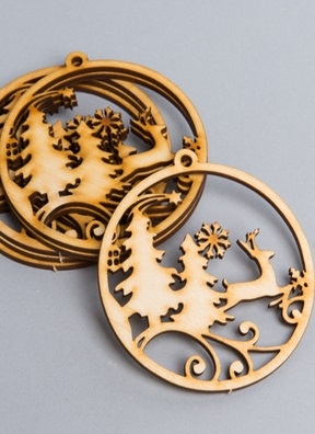 Подвеска НГ 10шт Шар Зимняя сказка Подвеска НГ 10шт Шар Зимняя сказка