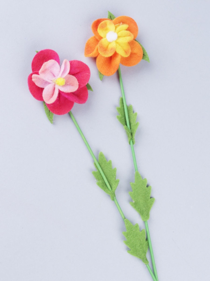 Вставка Цветок из войлока набор из 2 шт. Вставка Цветок из войлока набор из 2 шт.