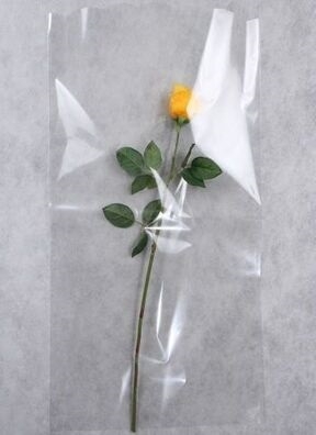 Пакет цветочный Рукав 40/80 прозрачный/прозрачный 50 шт