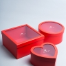 Коробка 3 формы набор из 3шт 26х26х13,5см красный
