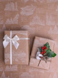 Бумага крафт 70г/м2, 70см x 10м, Россия Москва, белый