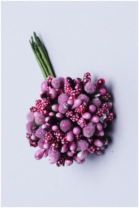 Тычинки для искусственных цветов К 12шт. фиолетовый светлый Тычинки для искусственных цветов К 12шт. фиолетовый светлый